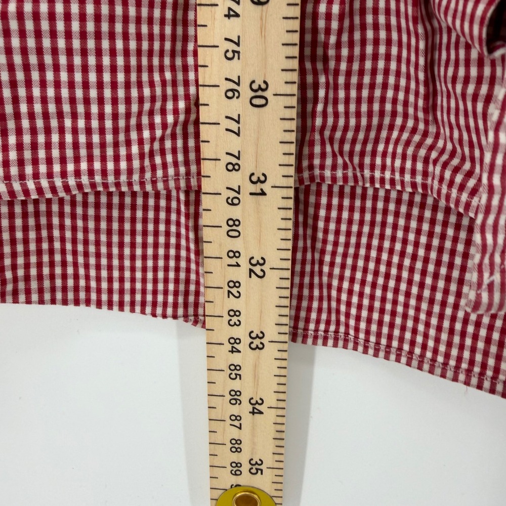 Ralph Lauren Blake Shirt Mens XXL Red White Gingham Cotton S/S Button Up - Picture 6 of 9
